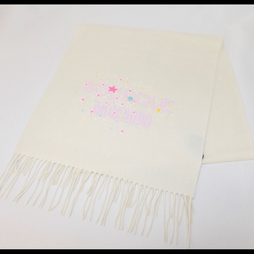 Moschino Wool Logo Scarf - Picture 2 of 3